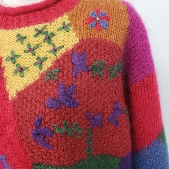 VINTAGE SiBA Mohair Lined Ski Sweater Tunic EUC - Picture 15 of 16